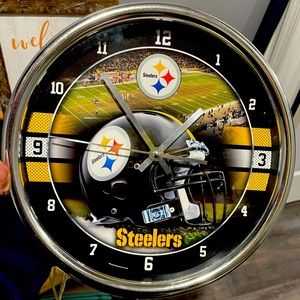 Steelers Wall Clock